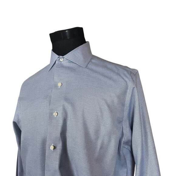 Brooks Brothers Men's Regent Blue Long Sleeve Button Front Shirt 16.5 36/37 - Picture 3 of 9